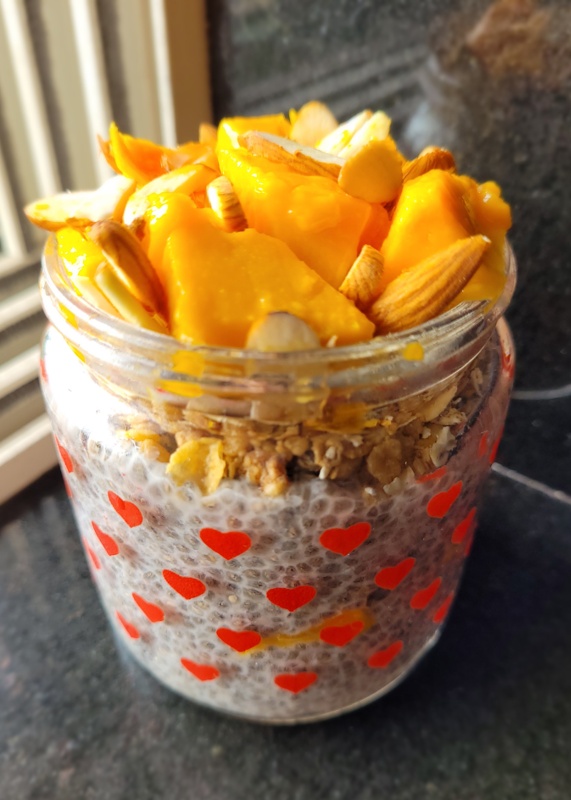 Chia Seed Mango Delight Pudding