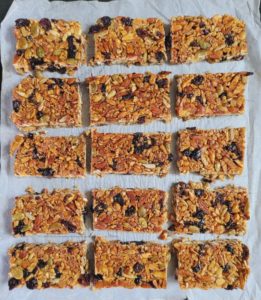 Almonds, Seeds and Cranberry Bars