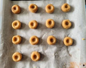 Almond and Whole Wheat Thumbprint Cookie