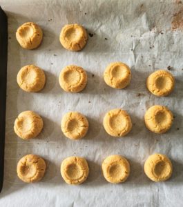 Almond and Whole Wheat Thumbprint Cookie