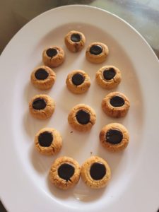 Almond and Whole Wheat Thumbprint Cookie